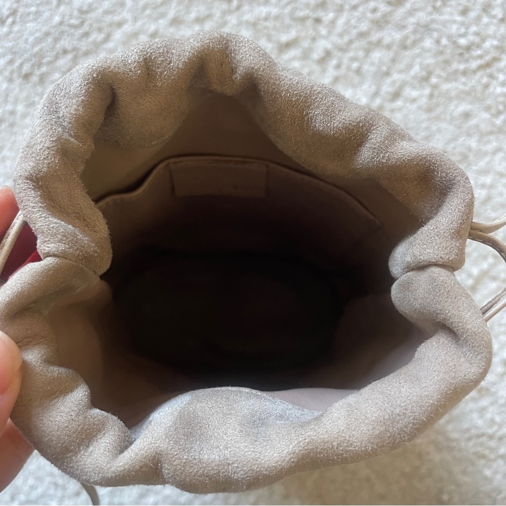 Gucci suede leather beige mini handbag - Picture 5 of 7